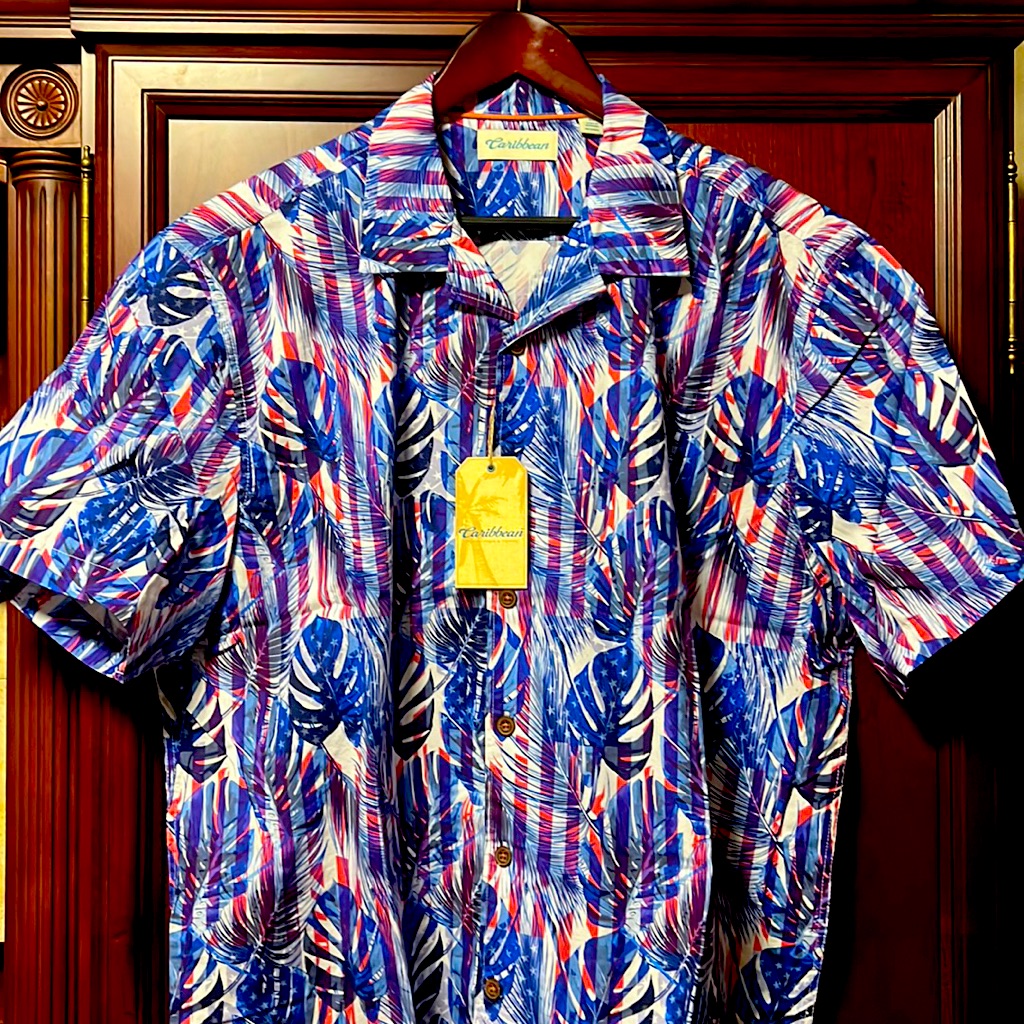 Brand New Caribbean Styled Multicolored Hawaiian Shirt 97 Cotton 3 Spandex